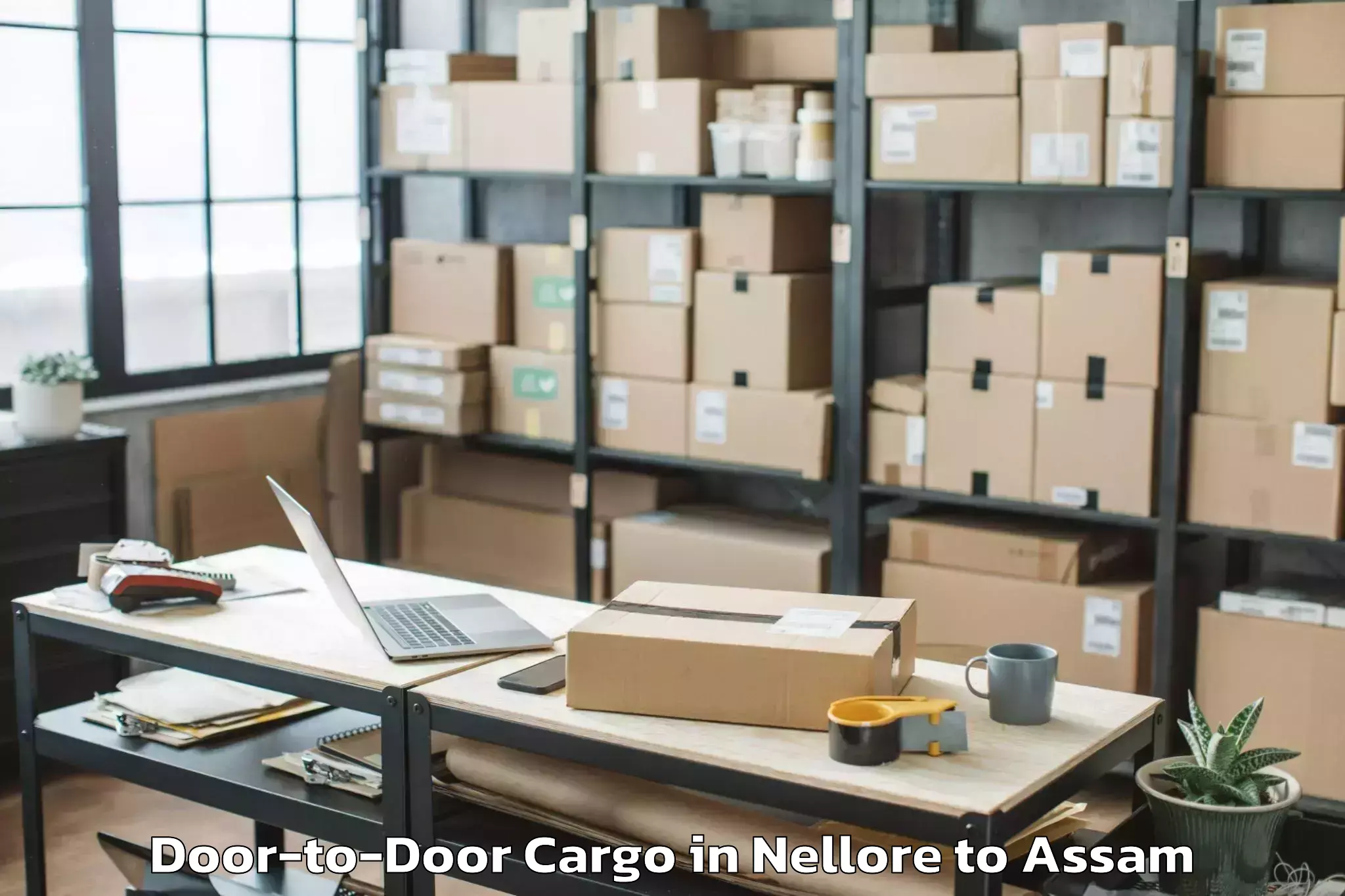 Nellore to Sonari Charaideo Door To Door Cargo Booking